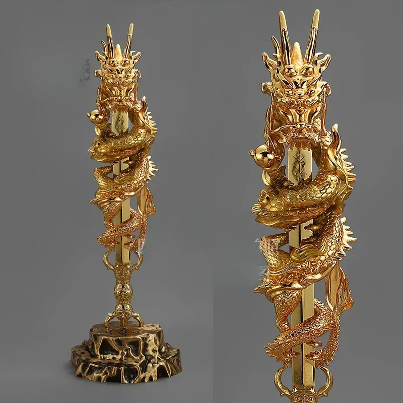 

Brass Seiko gilt antique baked color Kuli Gara Luo Fudo Ming King Sword Panlong Fudo Sword Hot sales