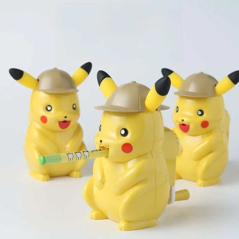 

Cartoon Pokemon Pikachu Pencil Sharpener Multi-functional Hand-crank Pencil Sharpener Student Stationery School Supplies Gifts