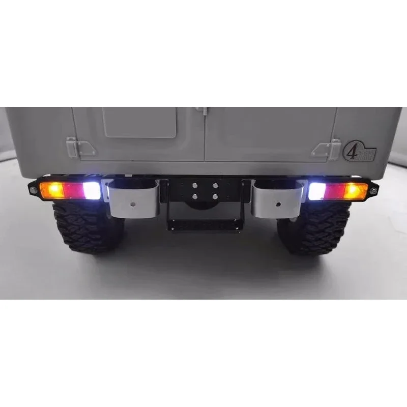 Metal rear bumper + tail lights and pedal kit for rc4wd gelande2 cruiser fj40 Scale 1/10 Remote Control Car Upgrade parts