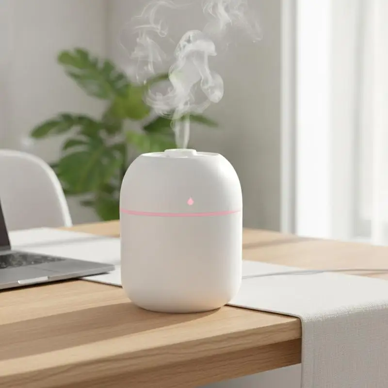 Portable Air Humidifier Ultra Quiet Nano Mist Atomization Large Capacity USB Powered for Home Car
