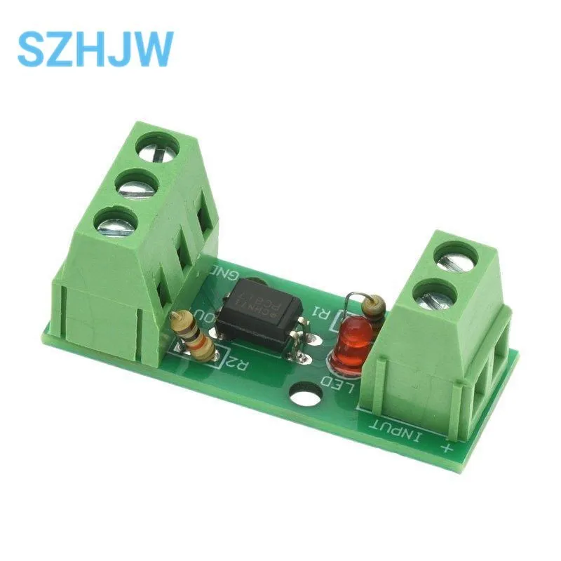 1 Channel Way Optocoupler Isolation Module PC817 EL817 3V-5V 12V 24V Photoelectric Isolator Rail Holder PLC Drive Motor Board