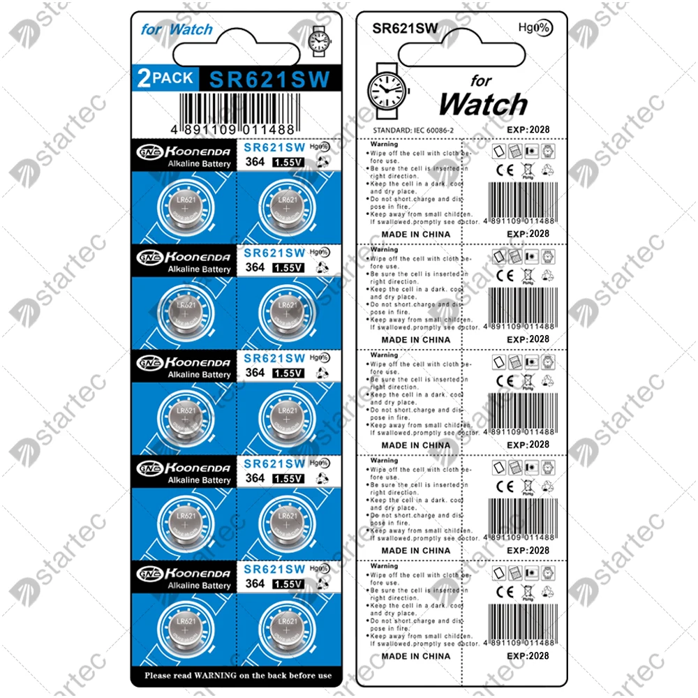 10-300PCS AG1 LR621 Alkaline Button Battery SR621SW 364 164 SR60 364A LR60 531 1.55V Watch Battery Coin Cell for Flashlight Toys