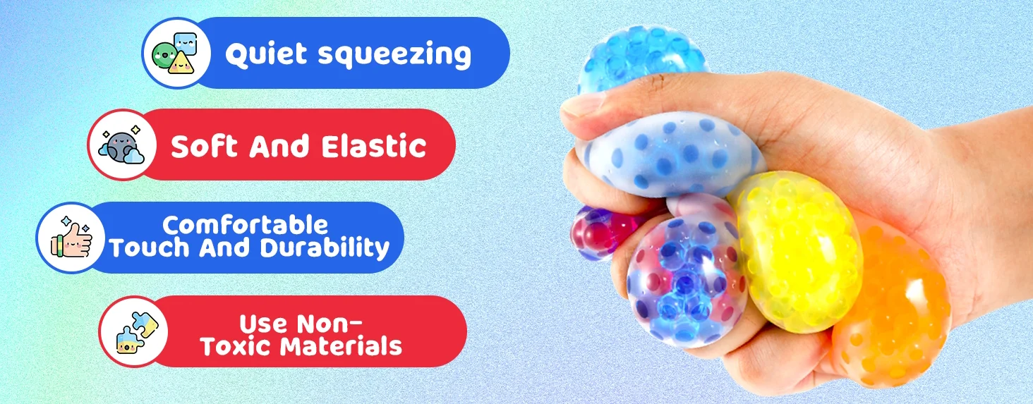 12–48 Stück MINI-Stressbälle, Zappelspielzeug, Quetschbälle, Squishy für Kinder, Klassenzimmer, Preis, Strumpffüller, Goodie Bags, Partygeschenke – Detail 2
