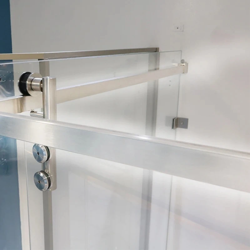 

SVA-8490B Modern 1m Square Stainless Steel SUS304 Roller Aluminium Track Corner Sliding Door Rails for Bathroom Glass Door Used