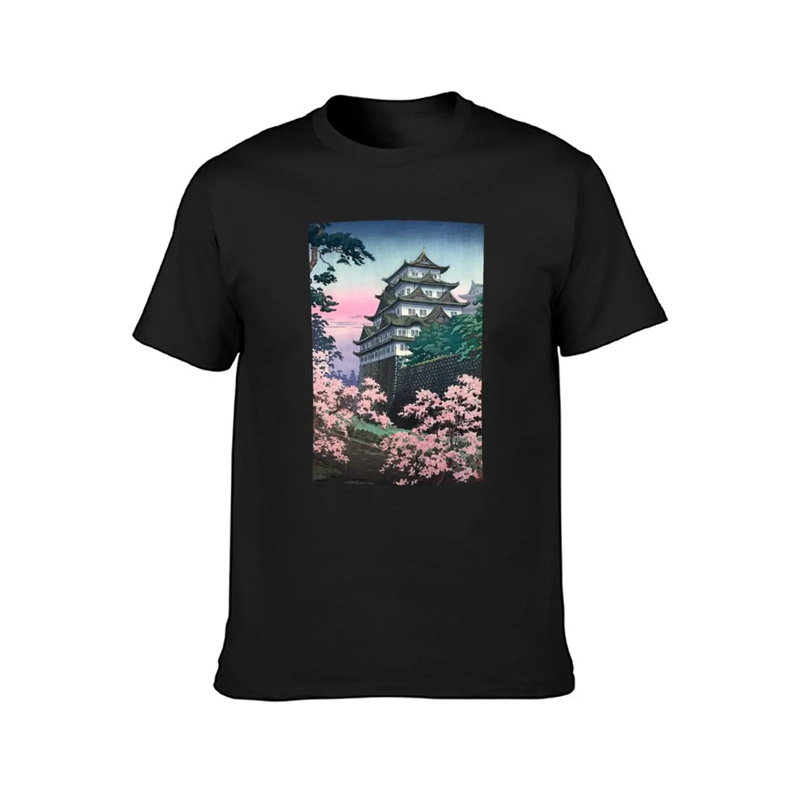 Nagoya Castle by Tsuchiya Koitsu T-Shirt customs funnys mens graphic t-shirts