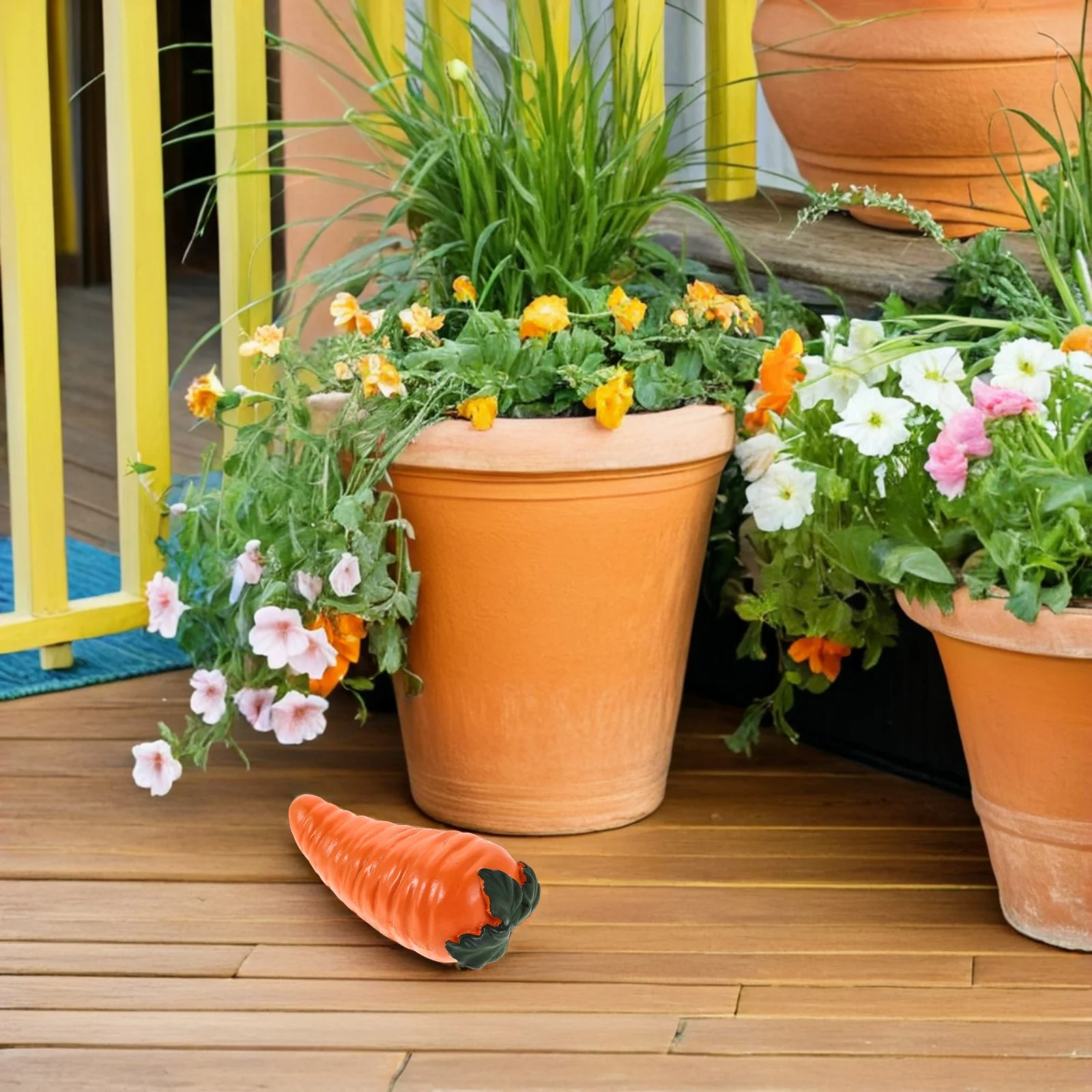 Weatherproof Resin Garden Key Box Carrot Shape Outdoor Hidden Key Hider Secure Yard Porch Decorative Safe Hidden Lock Box