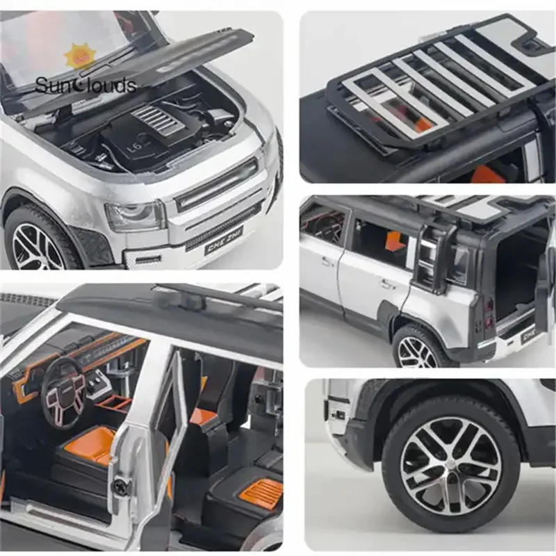 Defender Car Model Alloy Diecast Metal Toy Car Model Simulation Vehicles Toys For Children Gifts Collection