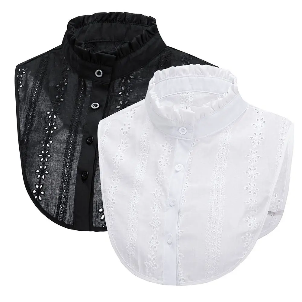 Stand Collar Fake Lace Collar Black White Detachable Lace Neckline Exquisite DIY Sweater Accessories Autumn and Winter