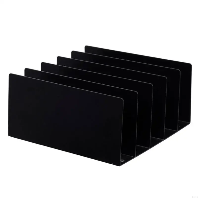 

LXAA Desktop File Organizers Document Holders Office Supplies Vertical File Sorter Metal Magazine Rack Desk Accessories