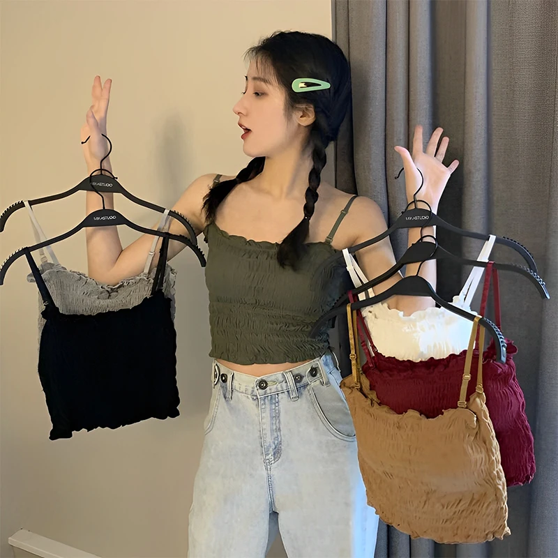 

Женская универсальная майка без оправы с накладкой на грудь, верхняя одежда, нижнее белье, жилет Y2K