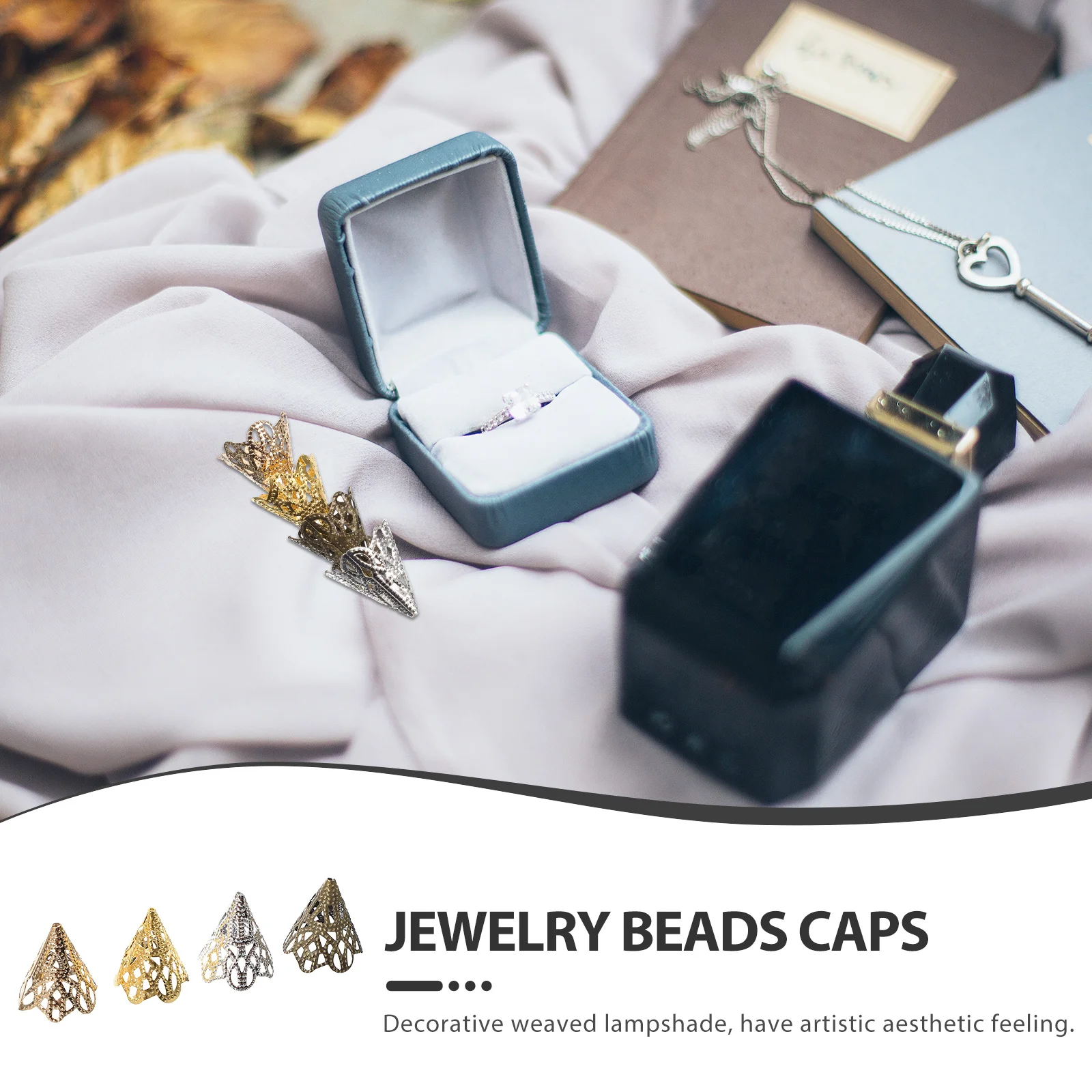 

120 шт., винтажные колпачки из цветочных бусин, металлические проставки, торцевые заглушки для изготовления ювелирных изделий своими руками, серьги, ожерелье, браслет, принадлежности для рукоделия, фурнитура