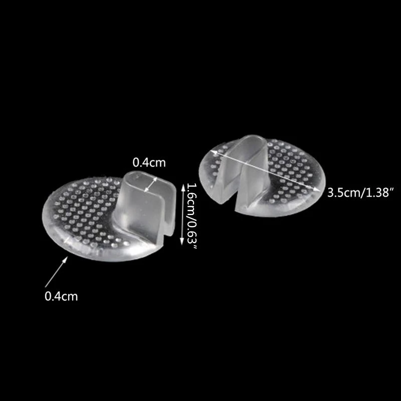 1Pair Soft Silicon Gel Kissen Pads Zehenschutz Tanga Sandalen Flop