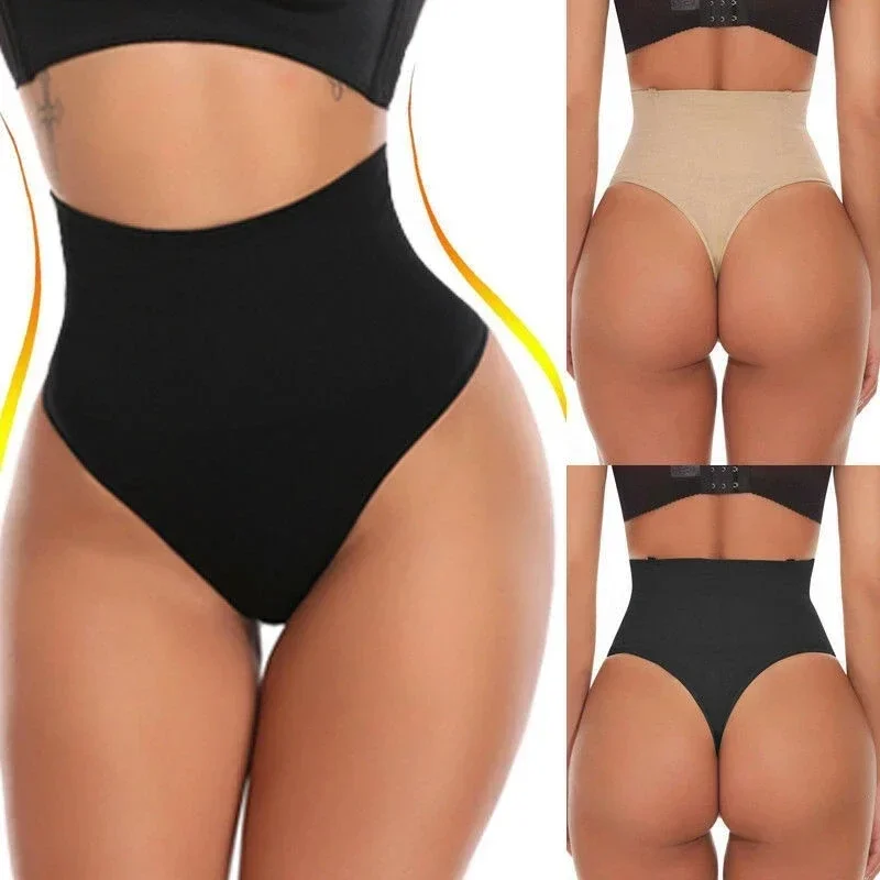 Women Slimming Panties Body Shaper High Waist Thong Belly Control Panties Waist Trainer Butt Lifter Panties Hip Shaping