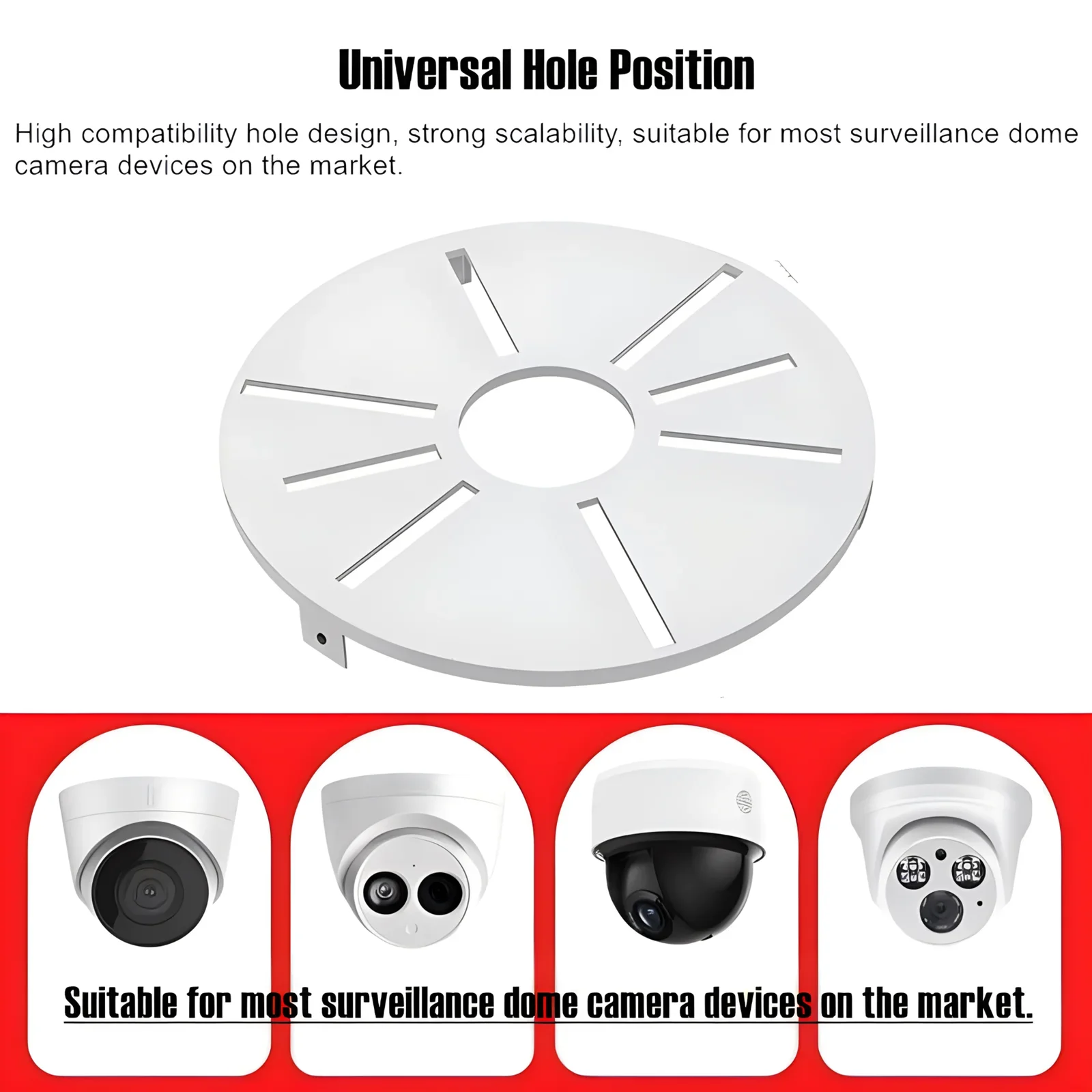 Wall/Ceiling Mount Bracket Holder for Hikvision IP Dome Camera Dome Cam Mount Outdoor Indoor Camera Mount Hemisphere Support