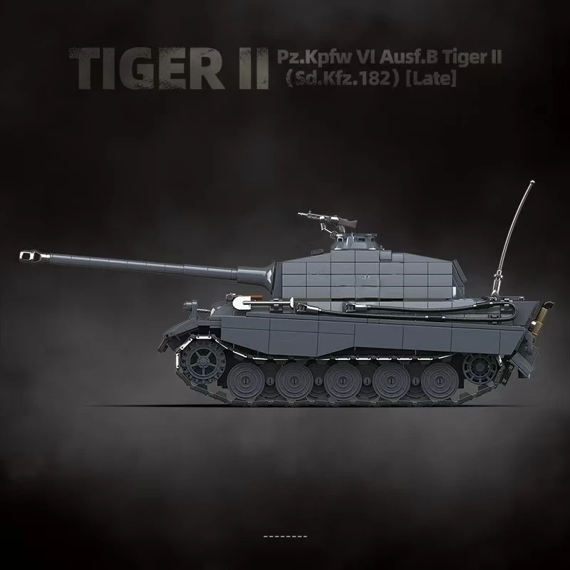 QuanGuan 100301 Heavy Tank Model Building Blocks 1563Pcs Military Vehicle DIY Bricks Adult Collectible Display Toy