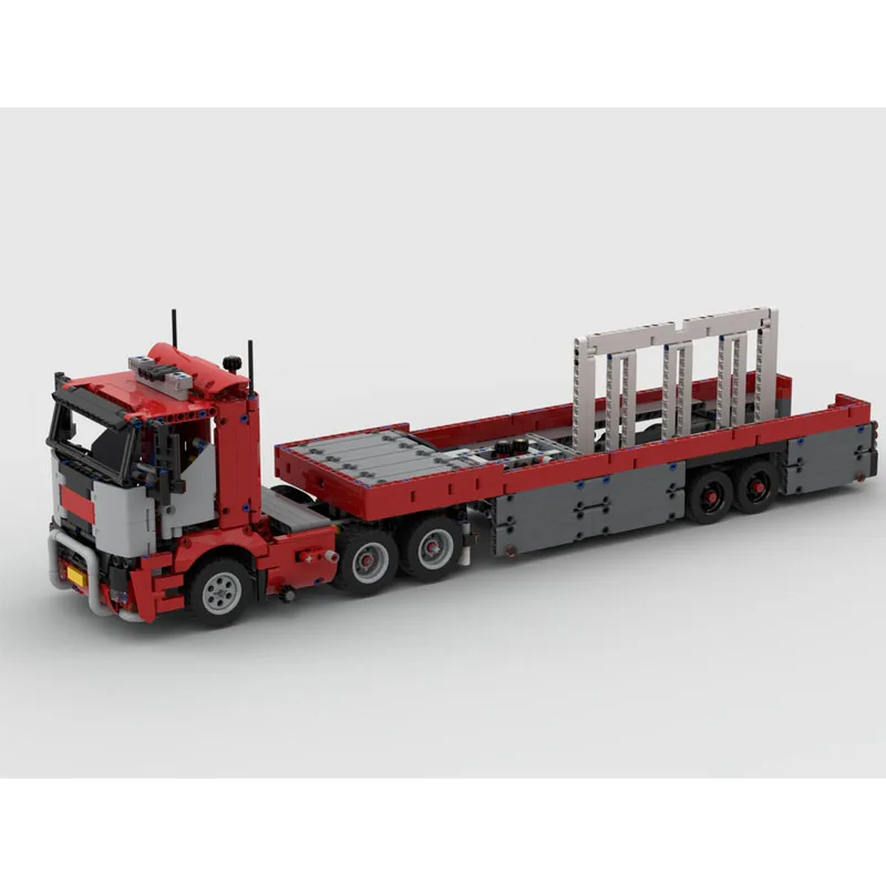 Building Block Truck com Loading Trailer, presente de aniversário infantil, brinquedo de Natal, MOC-39836, tipo 42098 C, 1641pcs