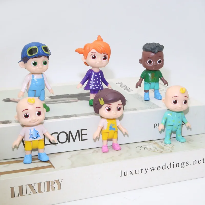 Figurki Cocomelon, postacie z anime, model inspirowany postaciami z kreskówek, ozdoba na biurko, kolekcjonerskie przedmioty, dekoracje, prezenty urodzinowe dla chłopców i dziewcząt