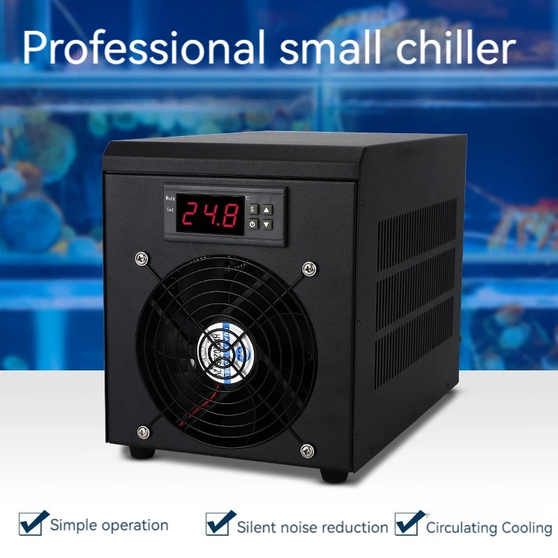 

Aquarium Water Chiller 160L 270W Fish Tank Cooler Heater System 10-40℃ Constant Temperature Device Sustainable Refrigeration