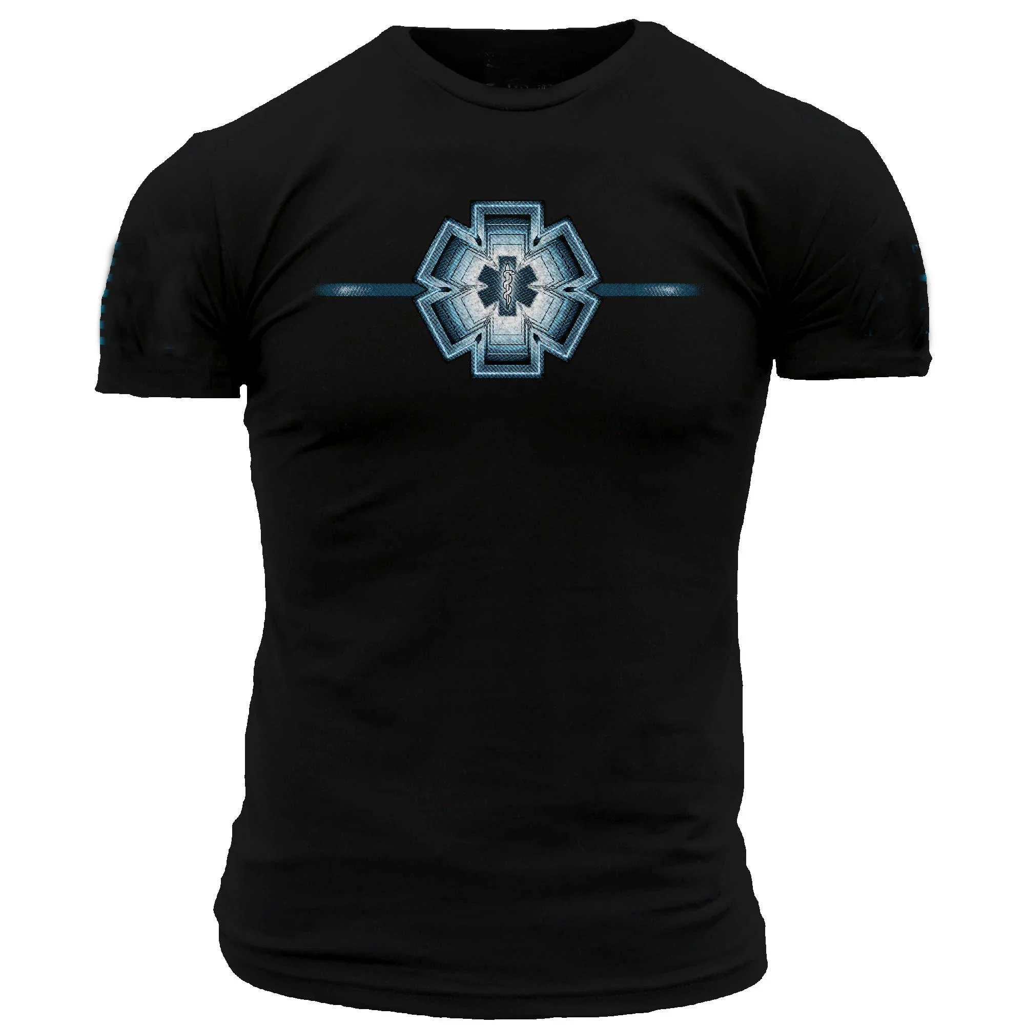 Unique Star of Life Badge Iron Medic T-Shirt. Summer Cotton O-Neck Short Sleeve Mens T Shirt New S-3XL