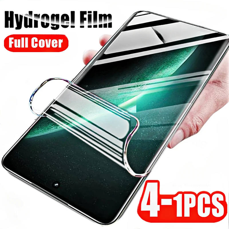 Protetores de tela de filme de hidrogel para Realme Narzo, capas completas, N53, N55, 50, 50i, 50A, 30, 30A, Prime Pro, 5G, 60x60 Pro, 4-1Pcs