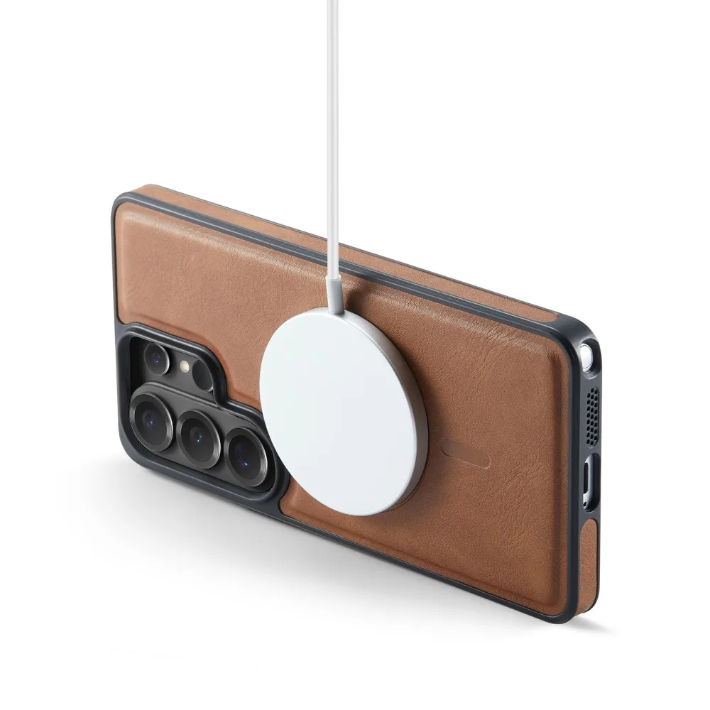 Etui na telefon DG.Ming Luxury do Samsung Galaxy S25 Plus Edge FE S26 Ultra, magnetyczne, skórzane, odporne na wstrząsy, tylna obudowa. — zdjęcie produktu 6