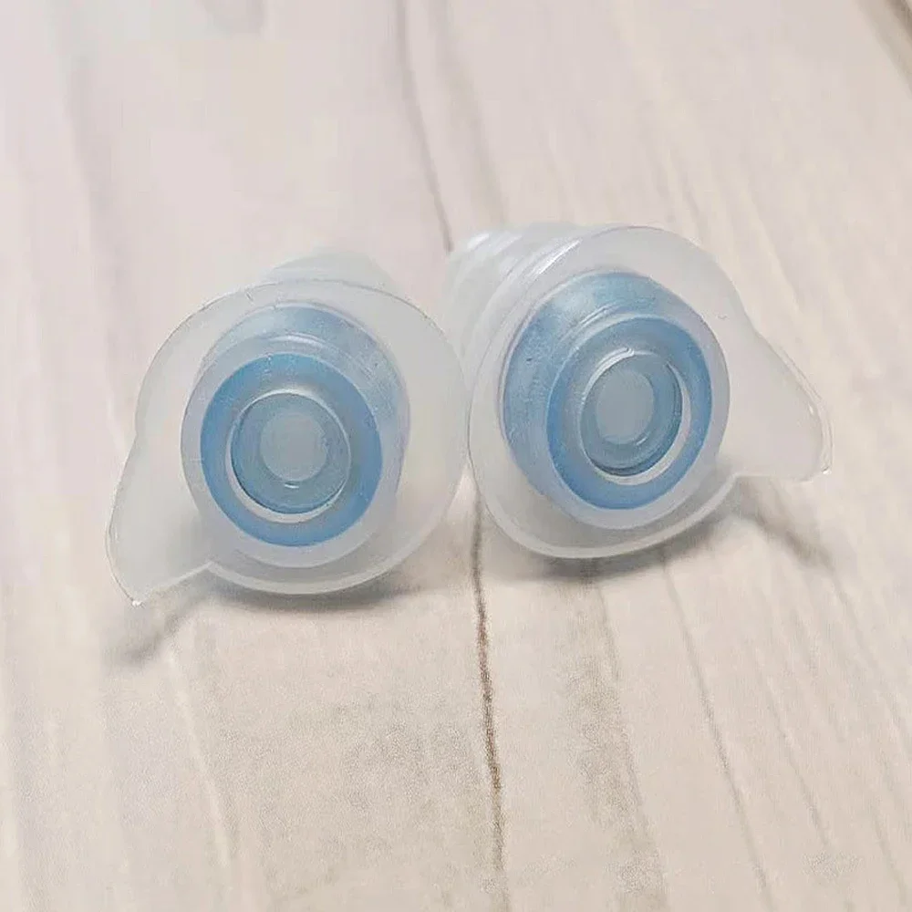 Tampões de silicone com 3 camadas, redução do ruído, impermeável, swim Earplug, reutilizável, Concert Ear Plug, audição protetora, produtos silenciosos