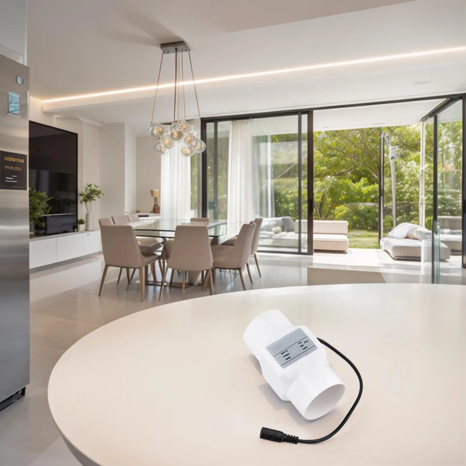 1 قطعة ABS + PVC قناة مروحة قطرها 50 مللي متر تعمل على 38 ديسيبل فقط لمجموعة واسعة من الاستخدامات يحافظ على جوًا منعشًا #3