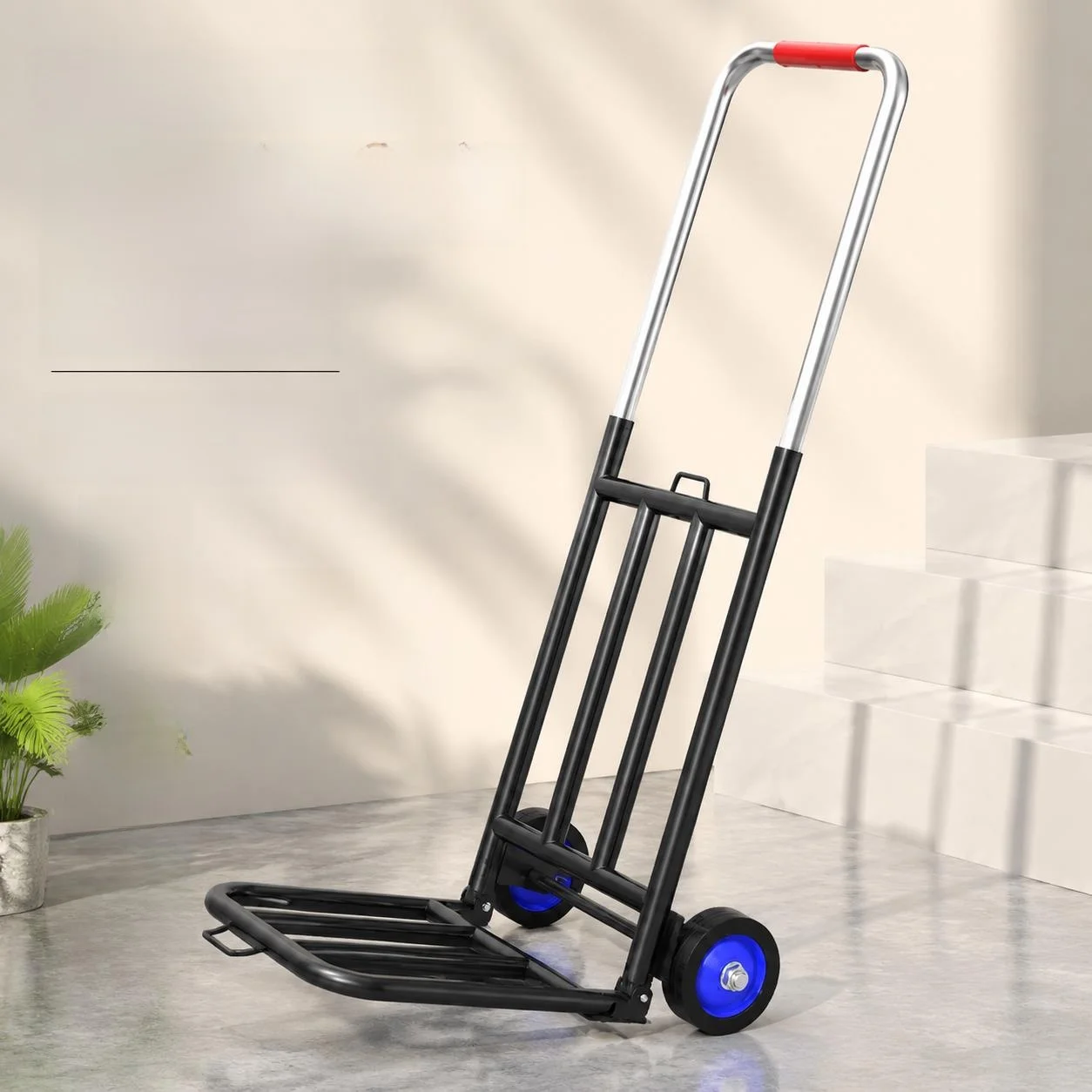 convenient-hand-pulled-shopping-cart-stair-climbing-luggage-cart-small-push-cart-retractable-handle-stainless-steel-iron