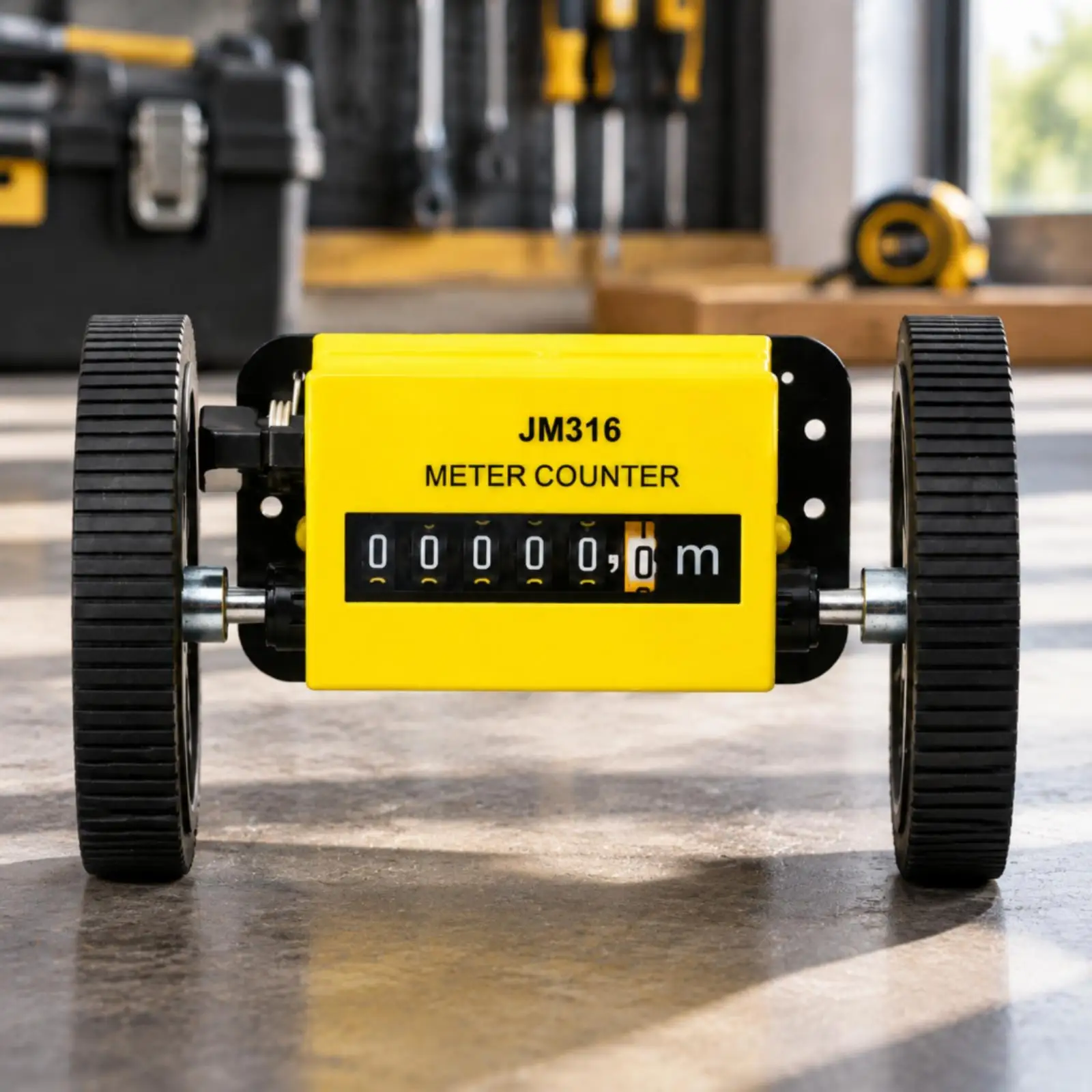 Measuring Tool Compact Mechanical Roller Measuring Counter 6 Digit Mechanical Length Counter Accurate for Workshop