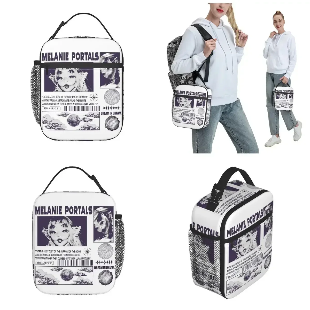 Melanie Martinez Portals Insulated Lunch Bag Storage Food Box Reusable Thermal Cooler Bento Box For Travel