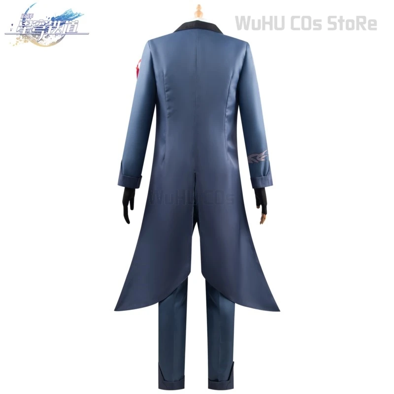 Yanqing Cosplay Game Honkai: Star Rail Costume Yanqing Wig Blue Suit Music Concert Cosplay Suit Wig Men Halloween Party Cosplay