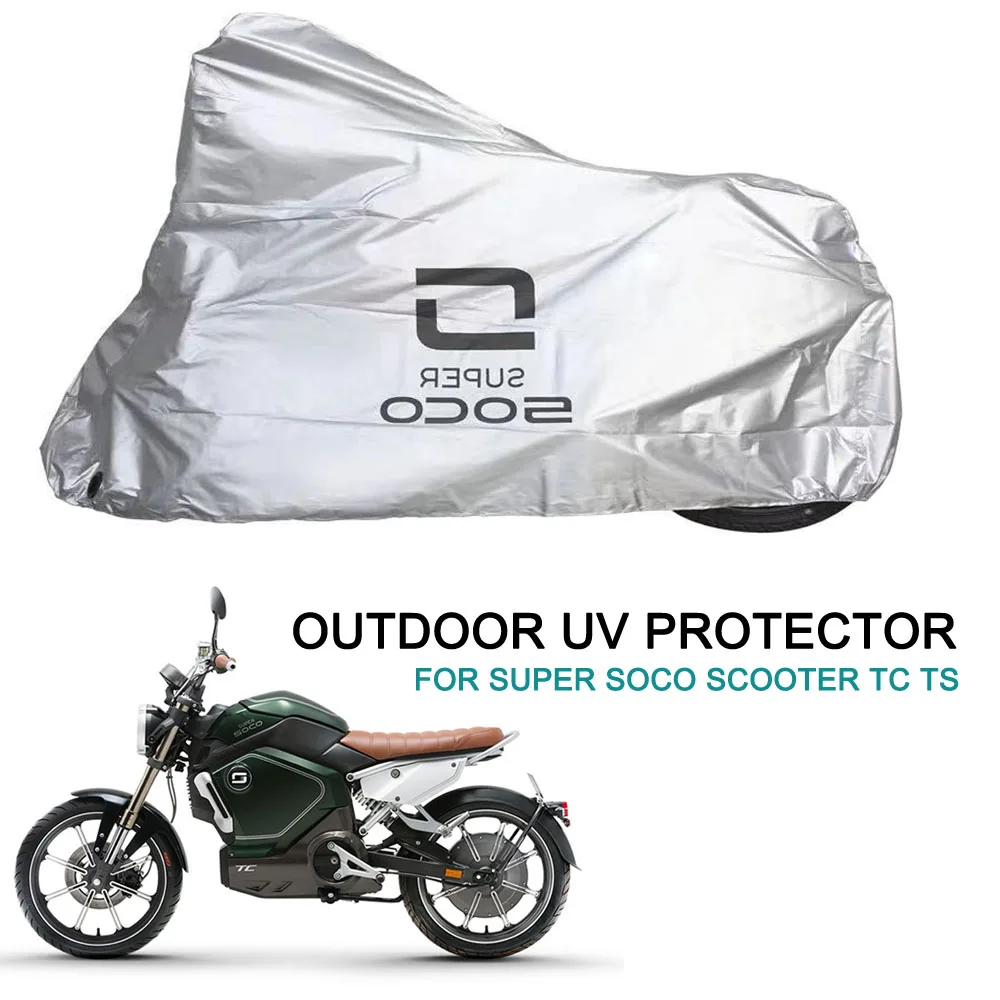 

Motorcycle Cover Outdoor Uv Protector Season Waterproof Rain Dustproof Cover For Super SOCO Scooter TC TS