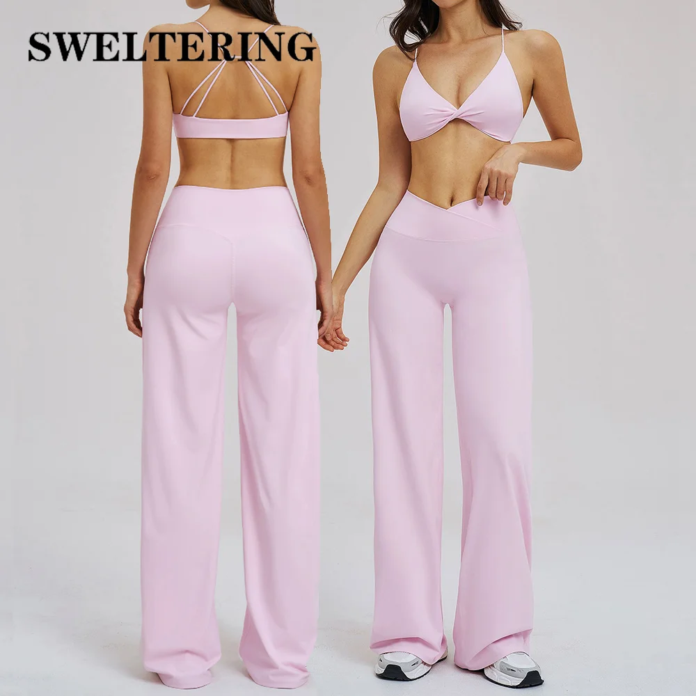 

2PCS Yoga Set Women Tracksuit Fitness Clothes Gym Sports Outfits Female Workout Bra High Waist Leggings Yoga Suit Athletic Wear