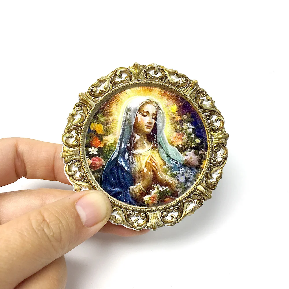 

Resin 3D stereoscopic fridge magnets - Tourist souvenirs - home decorations - Exquisite images of the Virgin Mary