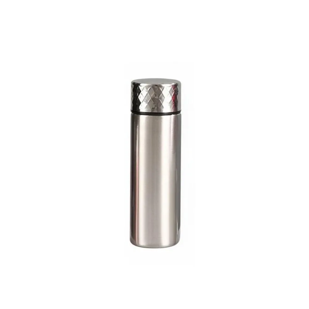 Simple 150ML Pocket Thermal Cup Hammered Lid Stainless Steel Travel Thermos Mini Cylindrical Compact Insulated Bottle Outdoor