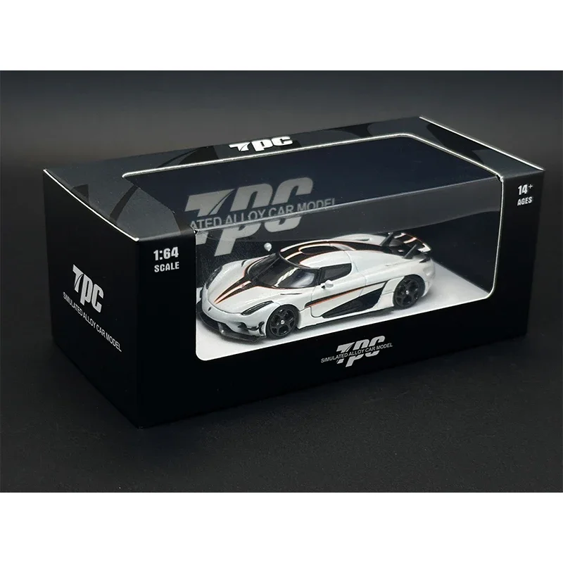 

TPC 1:64 Regera White Ghost Diecast Diorama Car Model Collection Miniature Toys