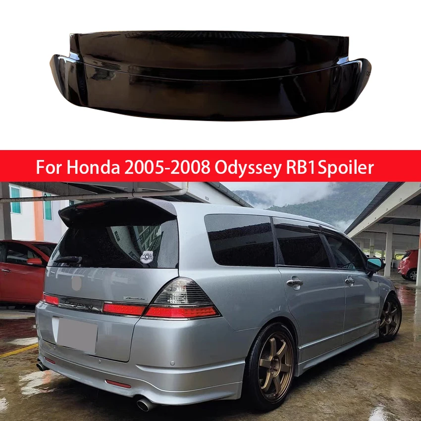 سبويلر لسيارة Honda 2005 2006 2007 2008 Odyssey RB1 عالي الجودة ABS غير مطلي/أسود لامع/سبويلر سقف بلون كربوني