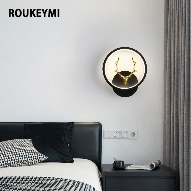 

ROUKEYMI Nordic Wall Lamps Internal Modern Italian Designer Living Room Decoration Luxuary Sconce Fixtures Interior Led Lights