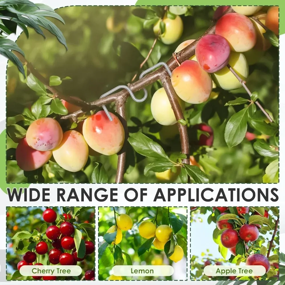 30 шт., съемник ветвей фруктовых деревьев, стальной устойчивый к стресса садовый формирующий инструмент для гибки и формирования прокатной машины, ручные инструменты