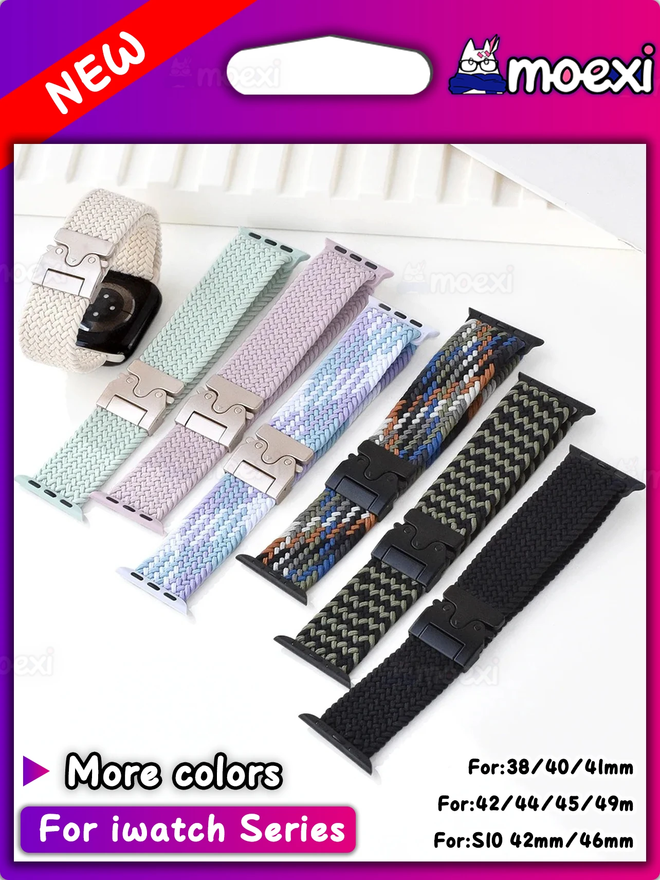 Для Z77 ULTRA Plus нейлоновый ремешок H14 Ultra Z90 Z86 PRO MAX G9 Z98 Hello Watch 3 Pro Plus H10 Новый плетеный стиль Smartwatch Band