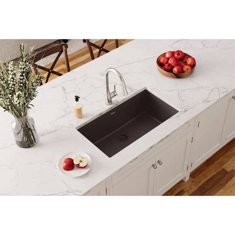 Quartz Classic ELGRU13322MC0 Mocha Single Bowl Undermount Sink