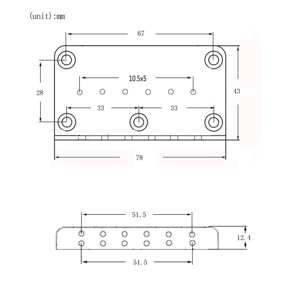 base-de-ponte-de-guitarra-em-liga-de-zinco-duravel-substituicao-de-ponte-eletrica-de-6-cordas-para-modelos-st-tl-e-gibson-lp