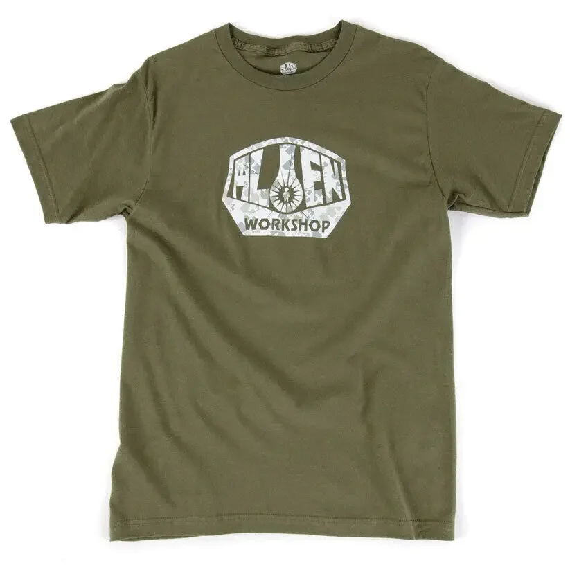 Oficina alienígena-Skateboards T Shirt, OG Key, Camo, Olive