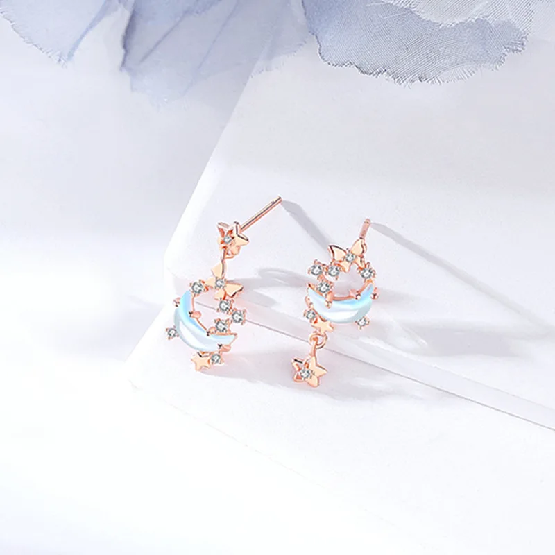 Thaya S925 Silver Dangle Earrings Original Design Women's Jewelry Crystal Fashion Drop Earring for Women Luxury Jewelry Gifts image 2