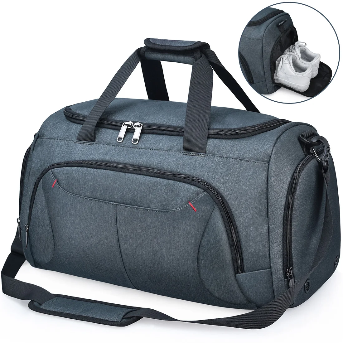 

NUBILY Gym Bag for Men 40L Water Resistant Durable Large Duffle Bag for Travel Workout Fitness Overnight Weekender Duffel Bag