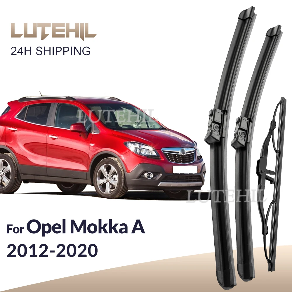 

For Opel Mokka A 2012-2020 2013 2014 2015 2016 Wiper Front & Rear Wiper Blades Windshield Windscreen Window Brushes 26"+14"+10"