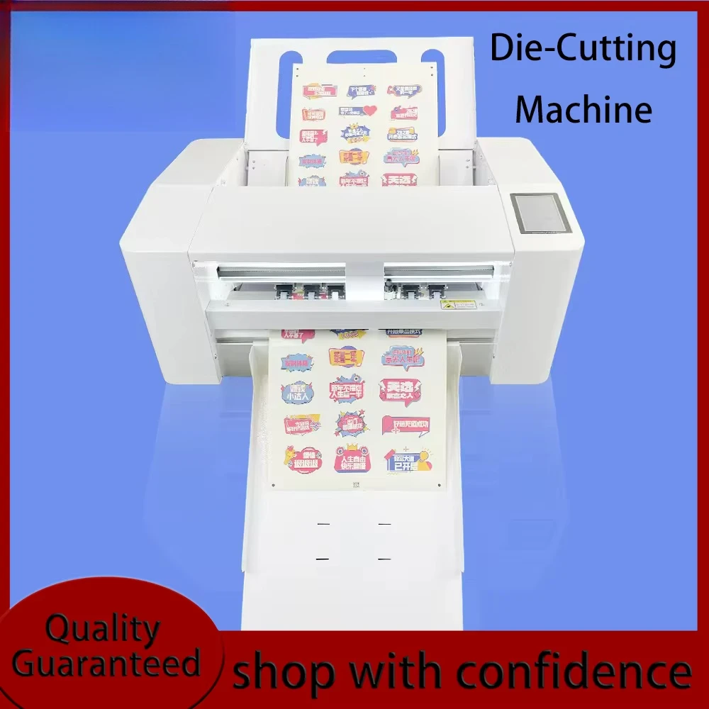 High-Speed 1200 Flat Die Cutting Press Full Automatic Patrol Adhesive Sticker Photo Label Cardboard Machine Post-Press Equipment