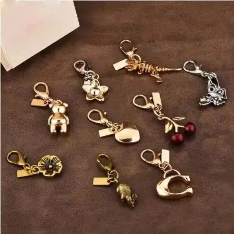 Goledn Bear Heart Letter C Key Chains for Women Y2k Bag Pendant Car Key Chains High-end Jewelry Gifts for Friends Accessories #1
