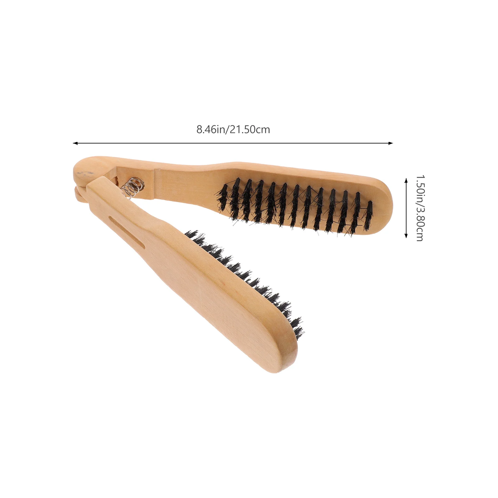مشط تمليس بشعيرات الخنزير، أداة فرد يدوية كاكي لتنعيم الشعر، بديل مكواة مسطحة بدون حرارة