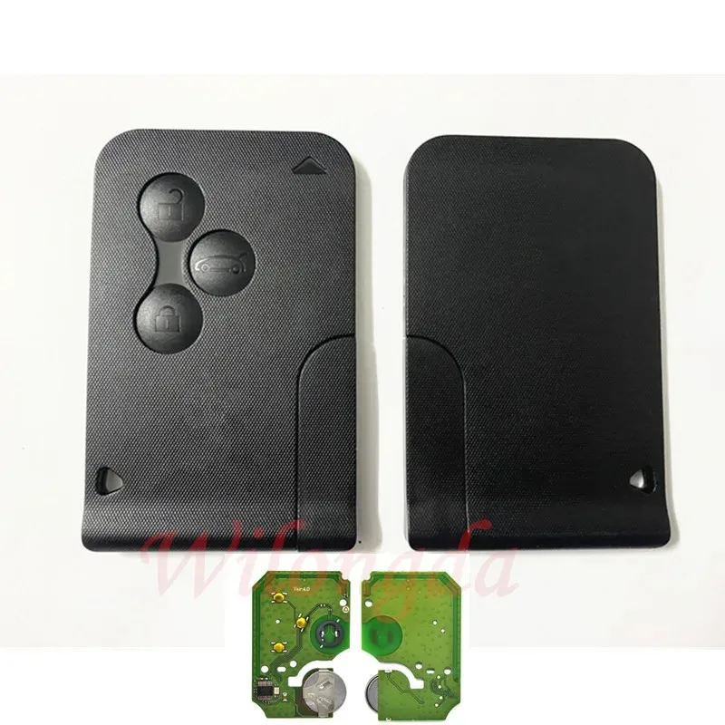 

3 button remote key without logo PCF7947 pcf7926 chip no logo for Renault for Megane 2